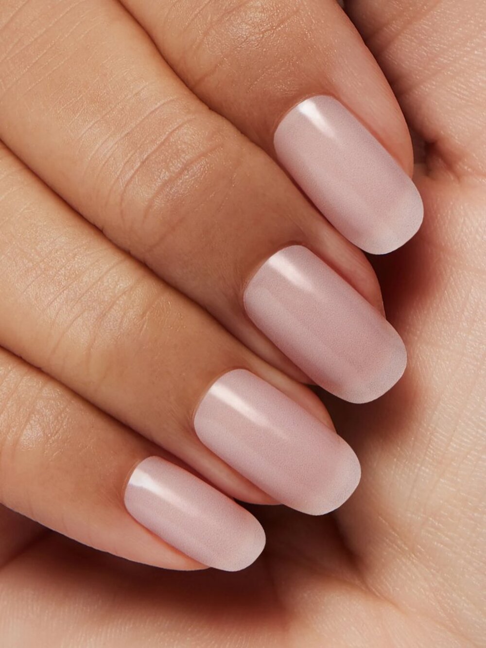 Kleo Kolor Buffed Beauty LED Gel Nail Strips Neutral Pink Quiet Luxury